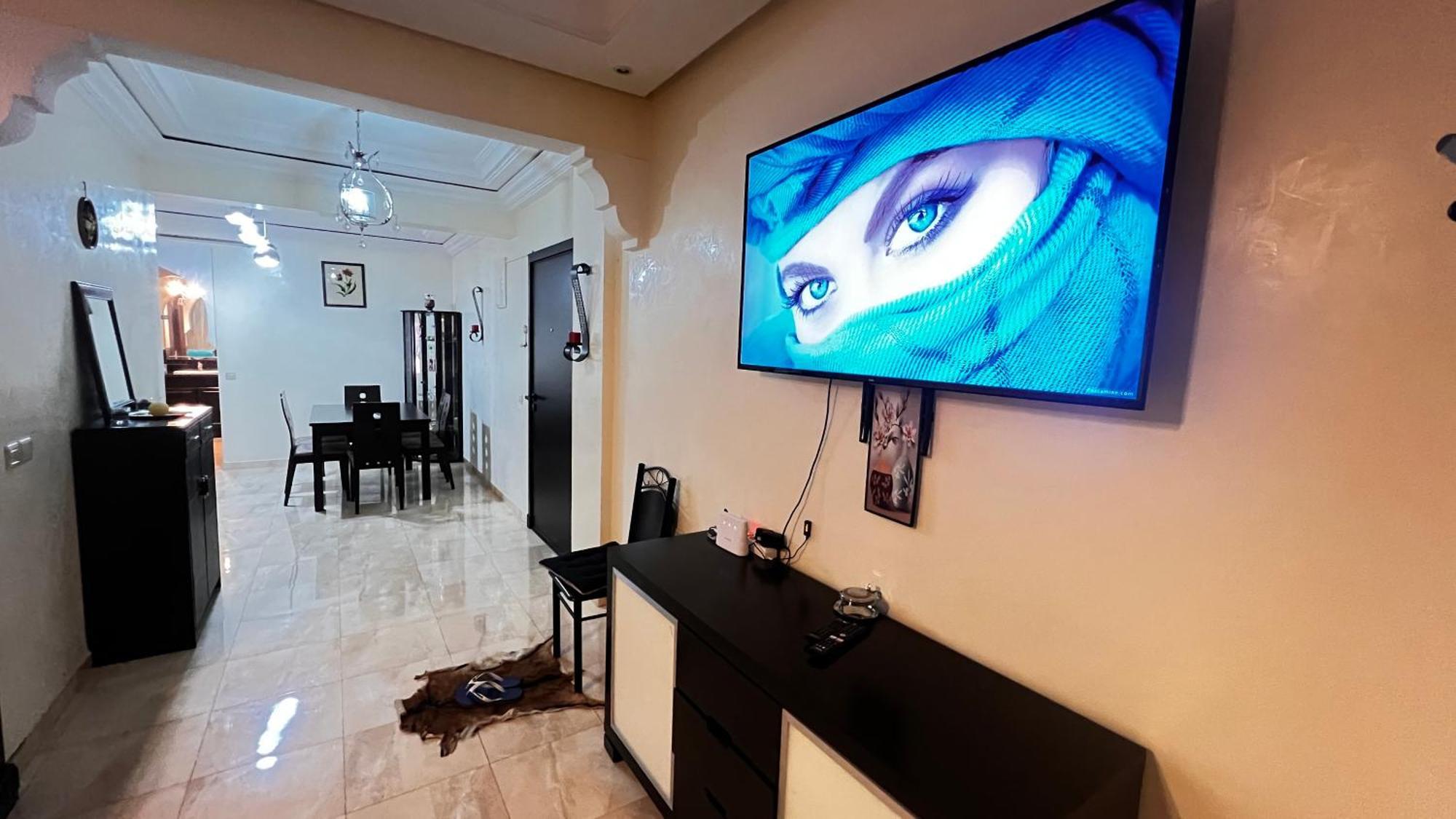 Magnifique Appartement Spacieux Confort Propre Familial 2 Chambres Salon Et Salle A Manger A 20Mn A Pied De Place Jemaa El Fina 4 Piscines Dans Espace De Golf A 12 Mn En Voitures L Entree Est Gratuit Pour La Clientele Ouvert Entre 10H Et 20H Marrakesh Exteriör bild